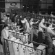 The mail room of the Gainesville Quiznos location, as it appeared in the 1940s.